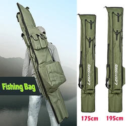 175/195CM Carp Fishing Rod Long Bag 1000D Oxford Protable Foldable Storage Case Large Waterproof Fishing Lure Tackle Bag
