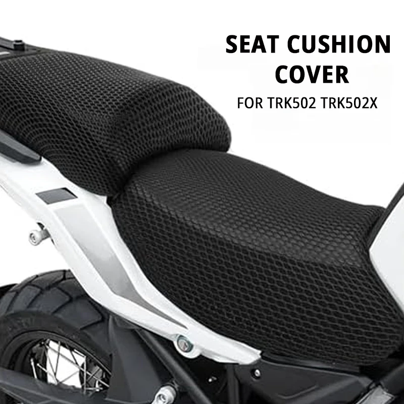

Motorcycle Accessories 3D Breathable Mesh Seat Cushion Cover Waterproof For Benelli TRK502 TRK502X TRK 502 X 502X