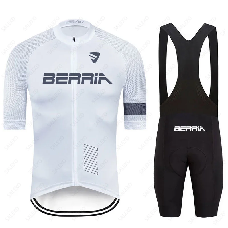 BERRIA 2023 Men's Cycling Jersey Suit Summer Short-sleeved Cycling Sets Mountain Road Bike Cycling Tops Quick-Dry Cycling Wear