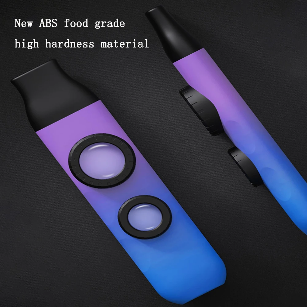 

M MBAT High-grade Color Kazoo Flute Resin Double Hole Design Portable Gradient Color Kazoo ABS Suitable For Orff Instruments