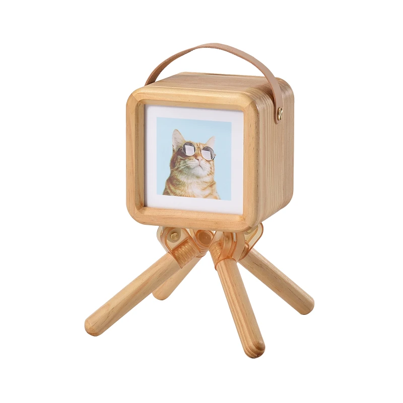 Photo frame, double-sided Nordic tabletop display, photo display, wooden creative ornaments