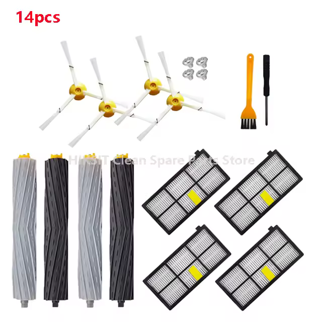 For iRobot Roomba 800 900 Series 860 870 880 890 966 980 Vacuum Cleaner Side Roller Brush Parts Hepa Filter Wheel Replacement - Image 11