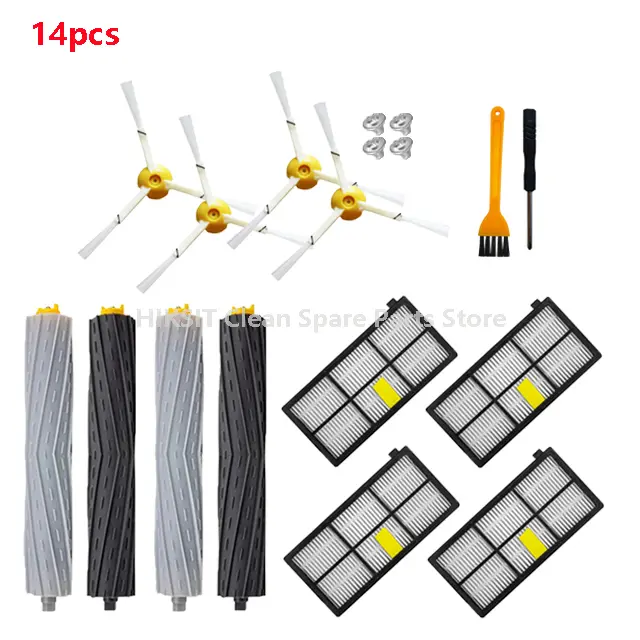 For IRobot Roomba 800 900 Series 860 870 880 890 966 980 Vacuum Cleaner Side Roller Brush Parts HEPA Filter Wheel Replacement - Image 11