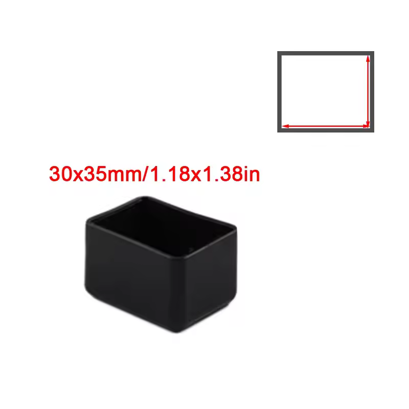 Square Silicone Chair Leg Caps Non-slips Table Foot Dust Cover Socks Floor Protector Pads Pipe Plugs Furniture Leveling Feet - Image 14