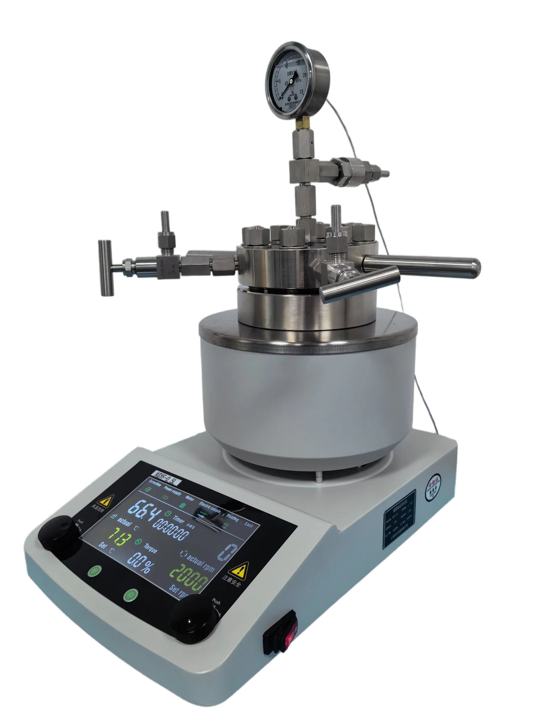 High Pressure Autoclave Reaction Kettle Laboratory Pressure Vessel Magnetic Coupling Mechanical Agitation Modular Electric