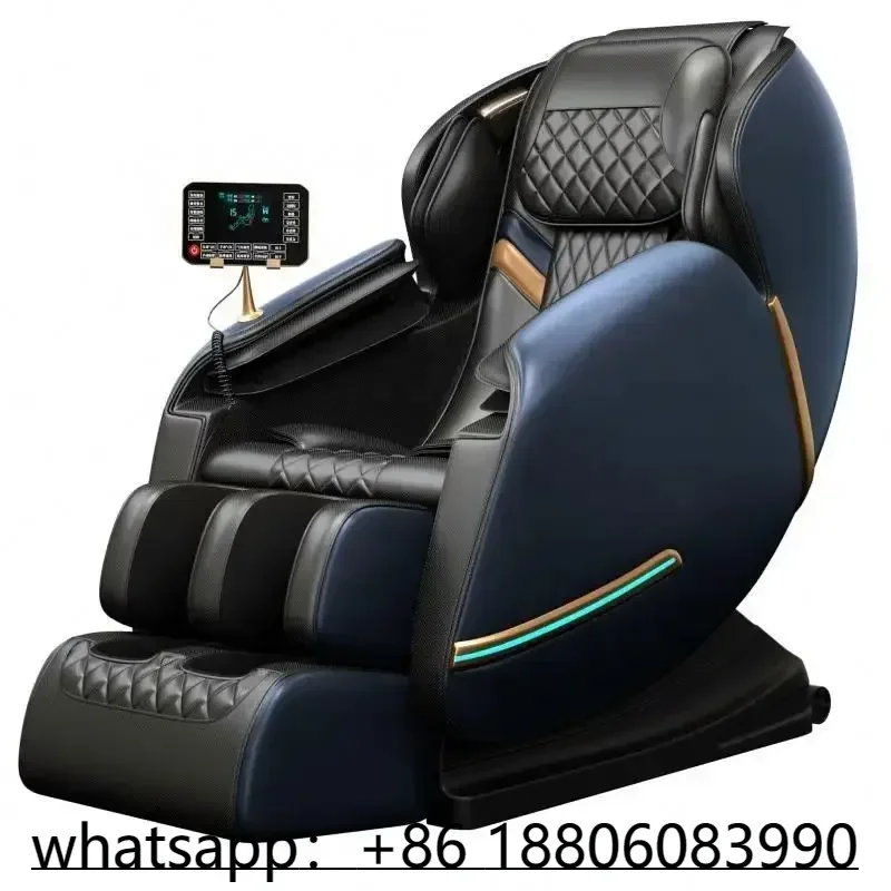 Wholesale big LCD touch screen calf warm airbags zero gravity  massage chair with Jade massage