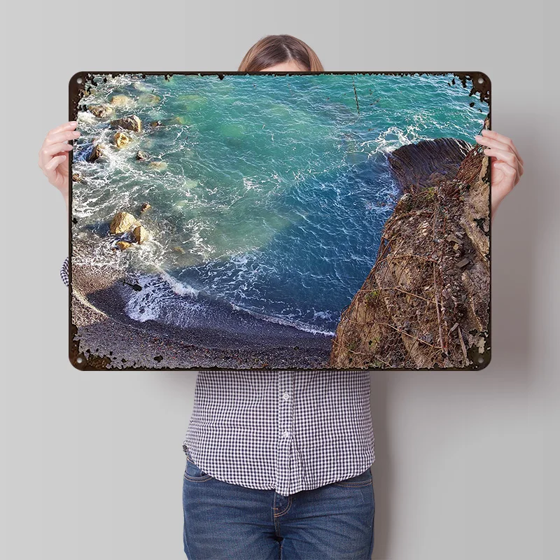 

Плакат «Путешествие по морю», индивидуальные винтажные металлические вывески, настенный декор, ретро-табличка из жести для дома и декора, украшение для игрового стола, декор для комнаты