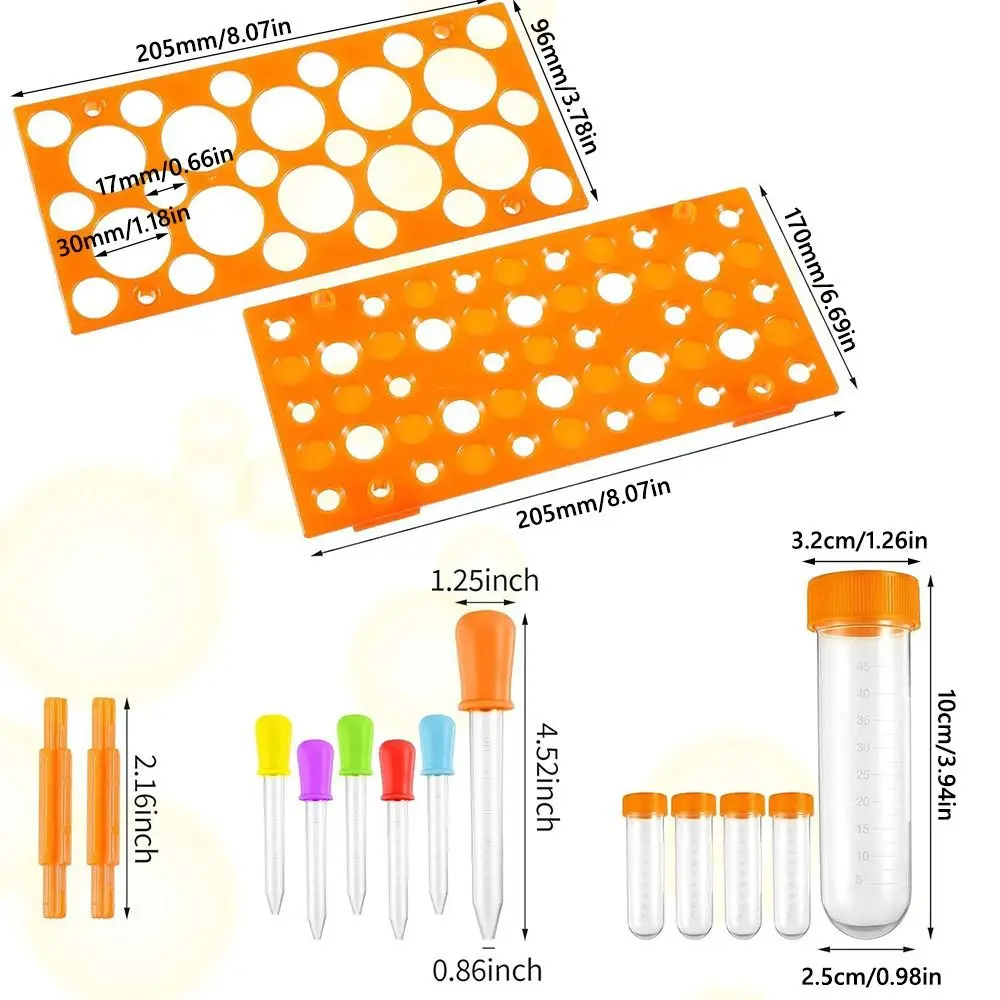 Plastic Centrifuge Tube Holder Early Childhood Education Laboratory Equipment Test Tube Rack Insect Experimental Toys Dropper