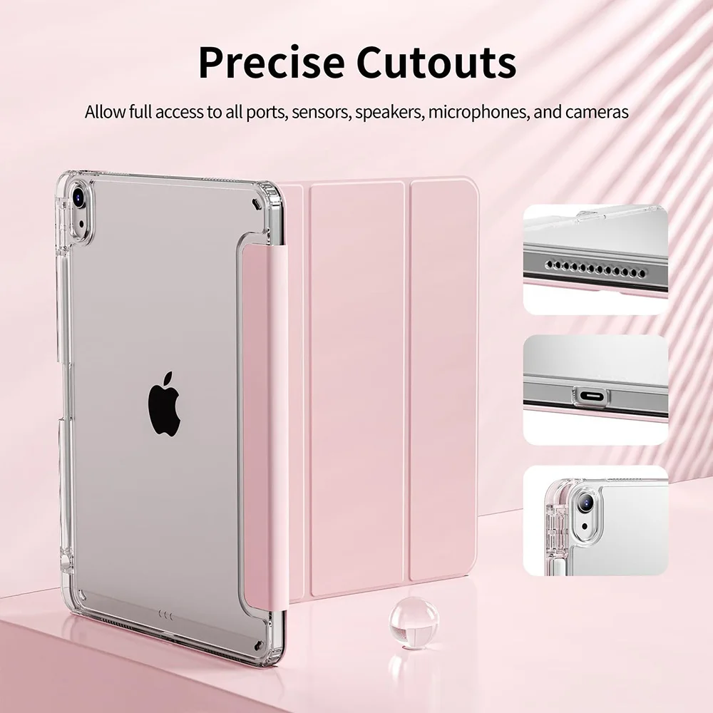 Shockproof Pencil Slot Case for iPad 2024 Pro 11 Air 11 10th 11th 10.9 inch Cover for 10.2 9th Air 4 12.9 inch Air 6 7 Pro 13 M4