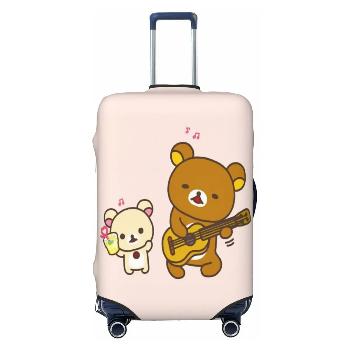 

Custom Rilakkuma Guitar Luggage Cover Protector Cute Travel Suitcase Protective Cover for 18-32 Inch