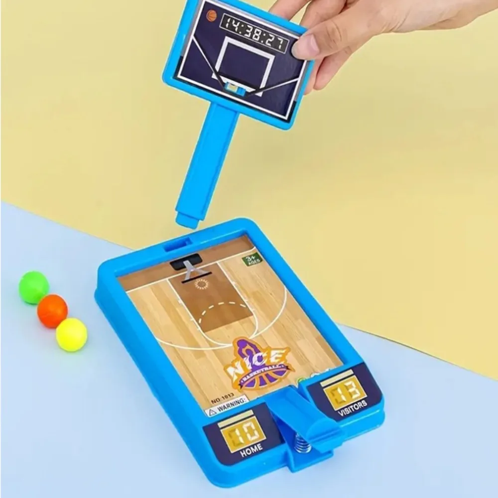 Portable Shooting Game Machine Gifts Parent-child Interaction Mini Basketball Rack Novelty Toy Travel Or Office Game