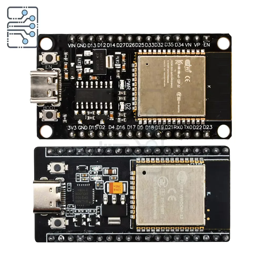 لوحة تطوير ESP32 -32 TYPE-C CH340C/ CP2102 WiFi + بلوتوث استهلاك طاقة منخفض للغاية وحدة لاسلكية ثنائية النواة