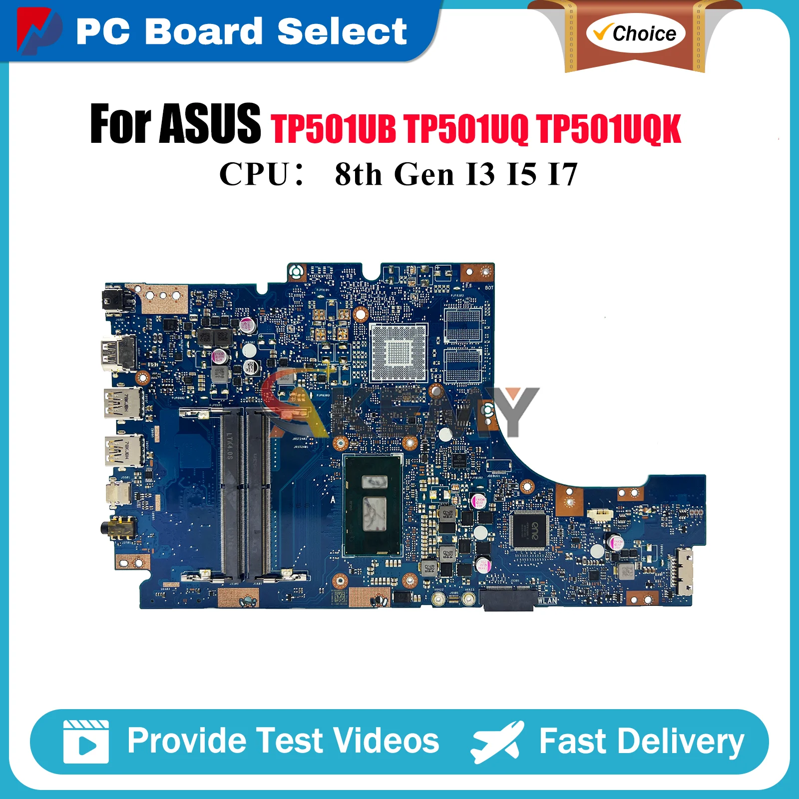 

TP510UA Материнская плата для ноутбука ASUS VivoBook Flip TP510UQ TP510UF TP510U TP510UAR Материнская плата для ноутбука с процессором I3 I5 I7