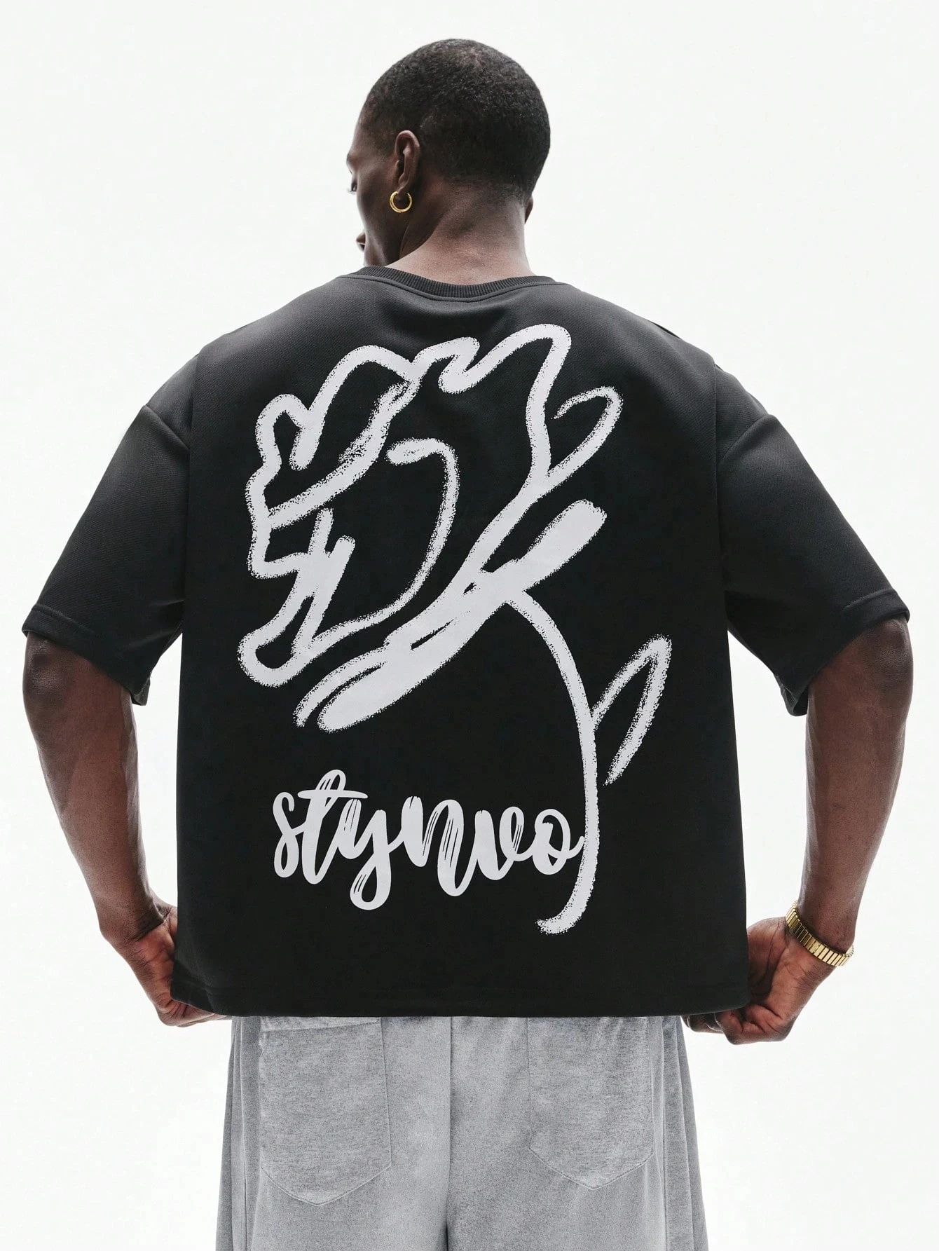 2026 Y2K Graffiti Floral Family Matching Print T‑Shirt Adults Kids Hand‑Draw Brush Street Graphic Loose Short Sleeve Casual Tee