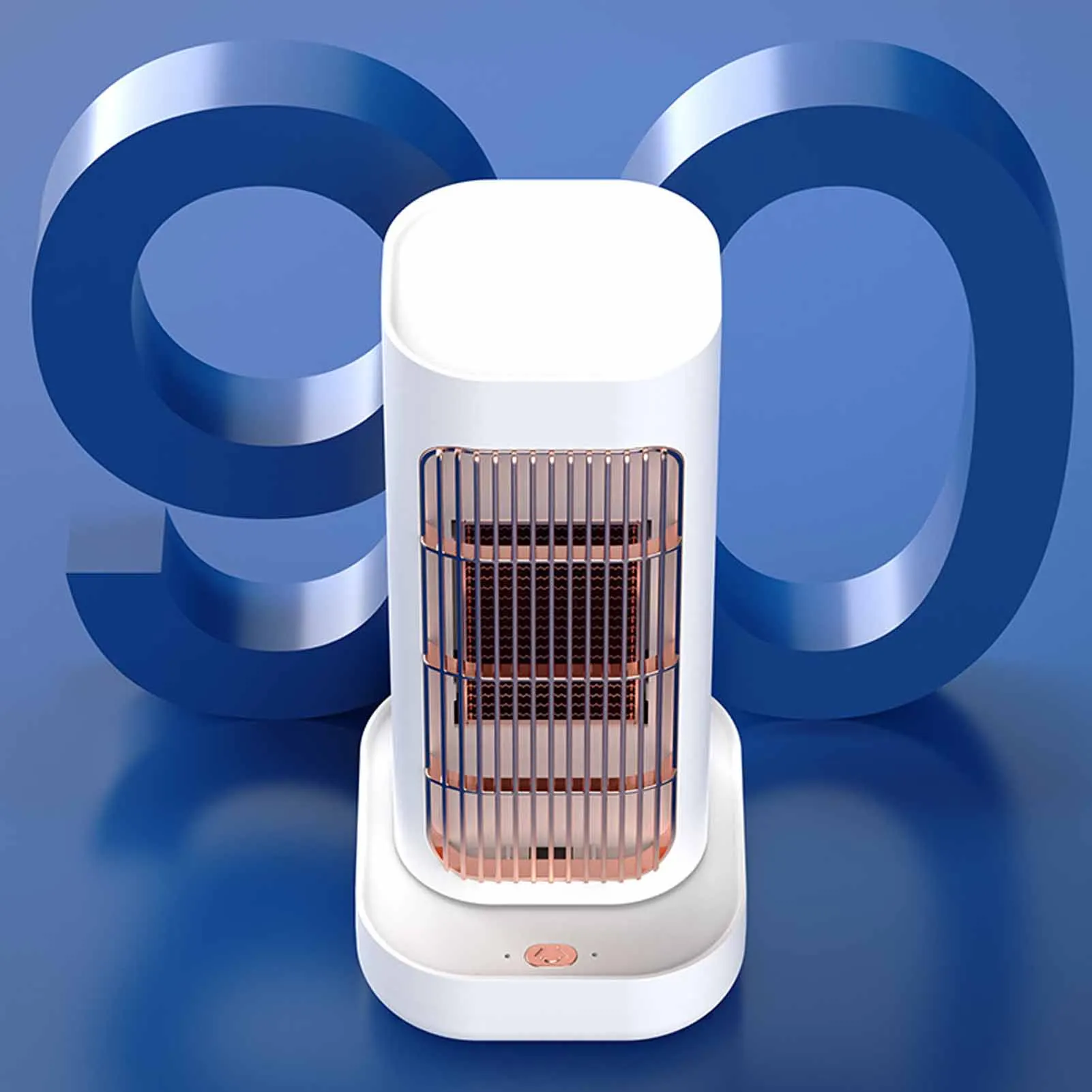 

Белый осциллирующий настольный воздухонагреватель, электрический вертикальный обогреватель для домашнего офиса