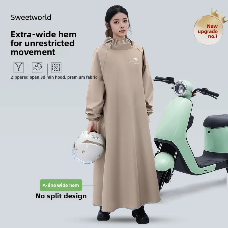 Raincoat Full Body Rainstorm Motorcycle Battery Bicycle Men's and Women's Fashion Single Riding Enlarged Thickened Poncho