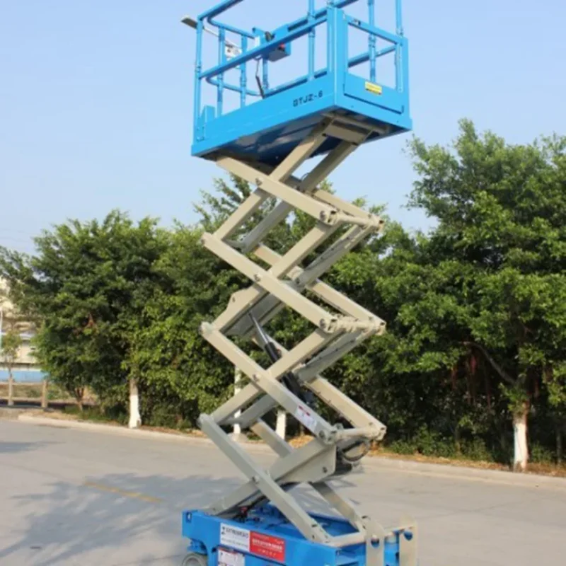 YG Hot Sale Scissor Fork Lifting Platform 6M 10M Aerial Work Platform Telescopic Boom Lift Price Scissor Lift Sale for Mexico