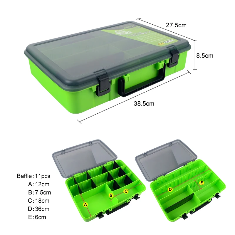 ILURE-Large-Capacity Fishing Lure Hook Boxes Multifunctional Carp Fishing Accessory Storage Box Portable High Strength Bait Case