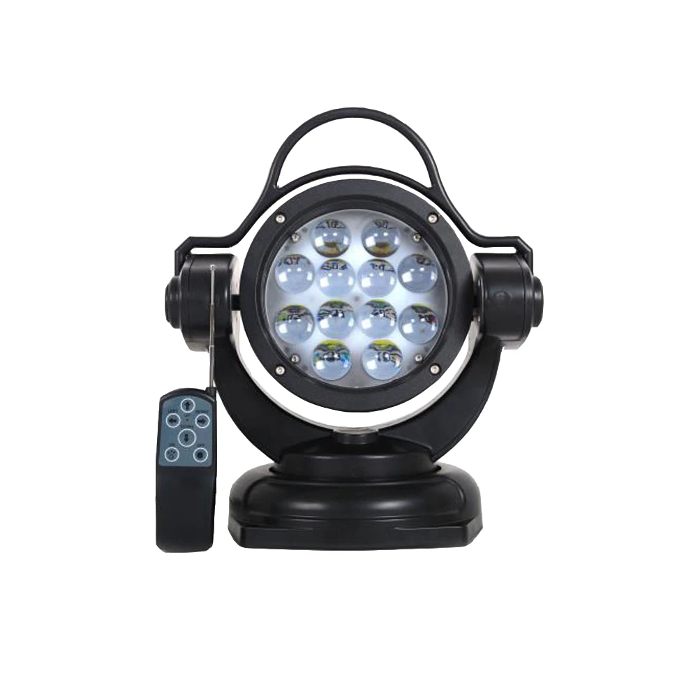 

60w Led Search Light Remote Control 360 Degrees Rotating Led Work Light for Hunting Camping Offroad Truck Boat Led530