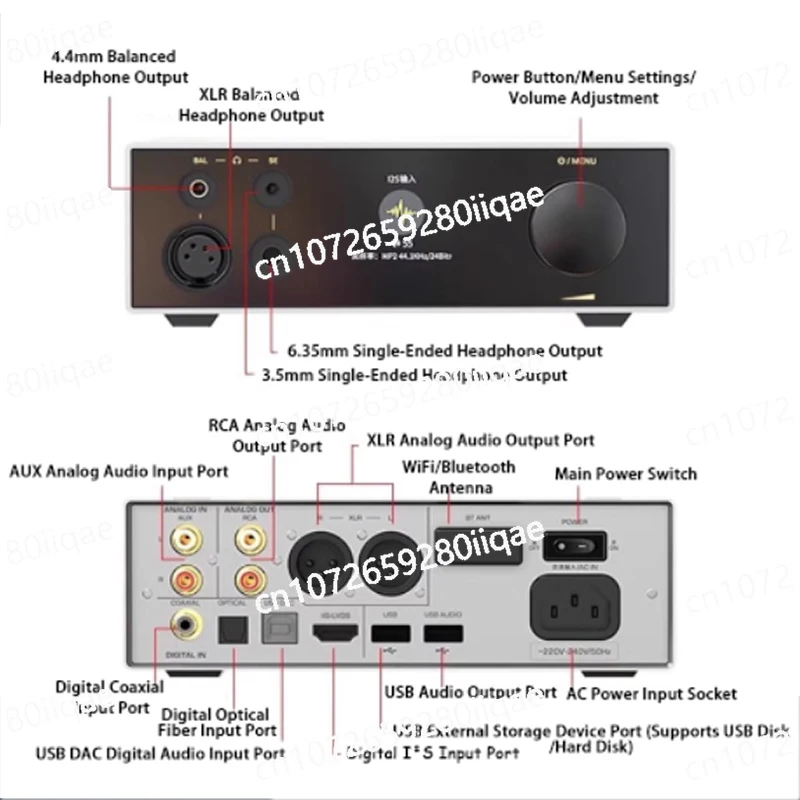 Mini Desktop DAC ES9039PRO PCM 768 KHz / 32 Bit  DSD512 Hi-Fi DAC for Stereo Amplifier Headphone Amp Dac Audio Converter
