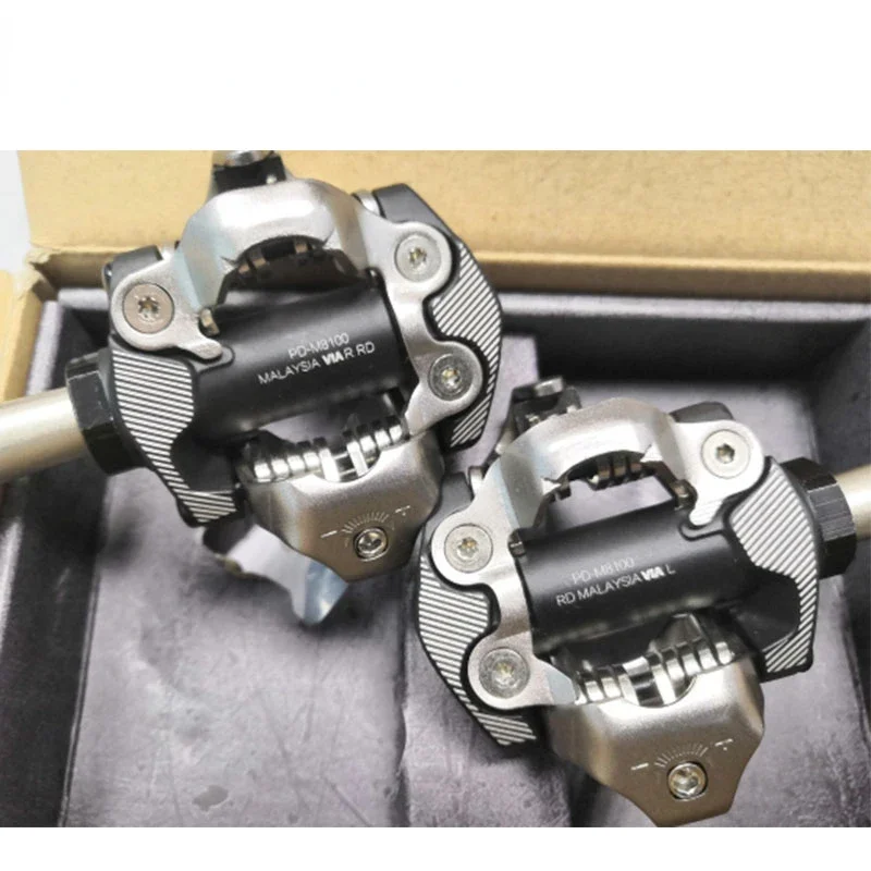 With Case DEORE XT PD-M8100/M8000/M8020 Self-Locking SPD Pedal MTB Components for Bicycle Racing Mountain Bike Parts