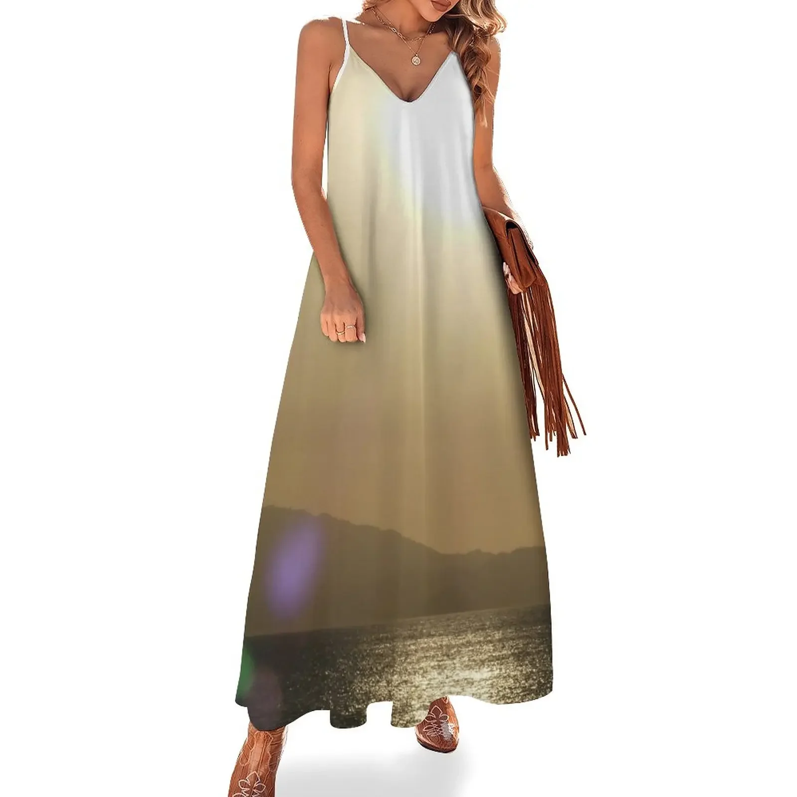 

Golden Sunset in Costa Rica Sleeveless Dress dresses summer women's clothing summer 2025 novelties women's summer dress 2025