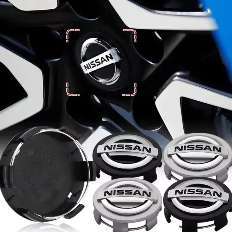 

54/60mm Car Wheel Center Cover Decoration Badge Auto Hub Caps For Nissan Qashqai Juke Pulsar Sentra Altima Patrol Micra Rogu