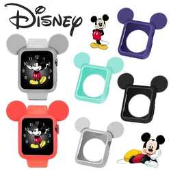 Disney Mickey Silicone Protective Case for Apple Watch 38mm 42mm 40mm 44mm Cartoon Soft Cover for IWatch Accessories Shell Gifts