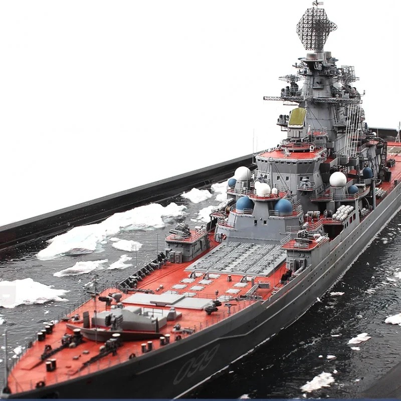 DIY Warship Model 1/350 Assembled Ship 04522 Russia Peter The Great Missile Cruiser Assembly Kit Model