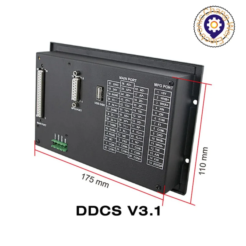 Ddcsv3.1 ddcsv4.1 CNC offline động cơ thay thế Mach3 điều khiển chuyển động hệ thống kim loại nhà ở