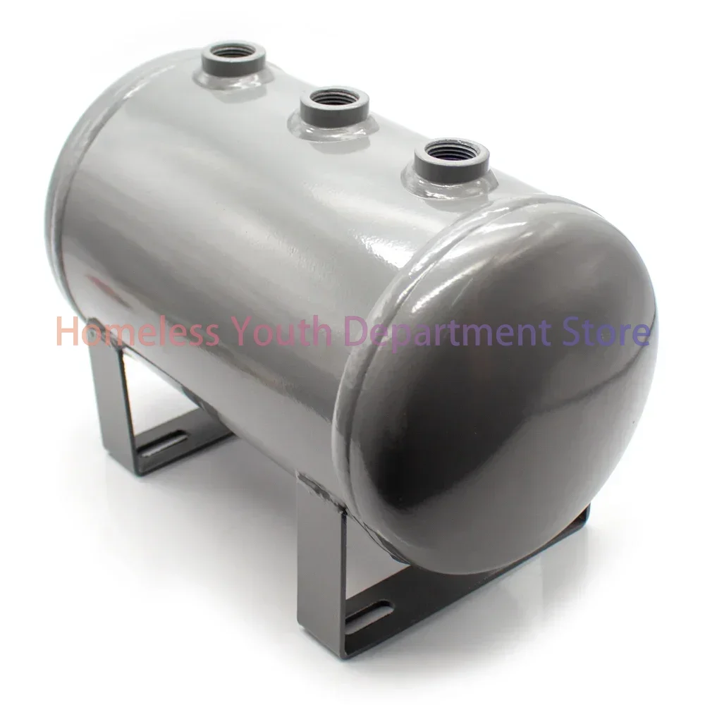 5L أفقي الكربون الصلب خزان الهواء ضاغط الهواء مضخة الهواء خزان الضغط فراغ تخزين اسطوانة مع مقياس الضغط