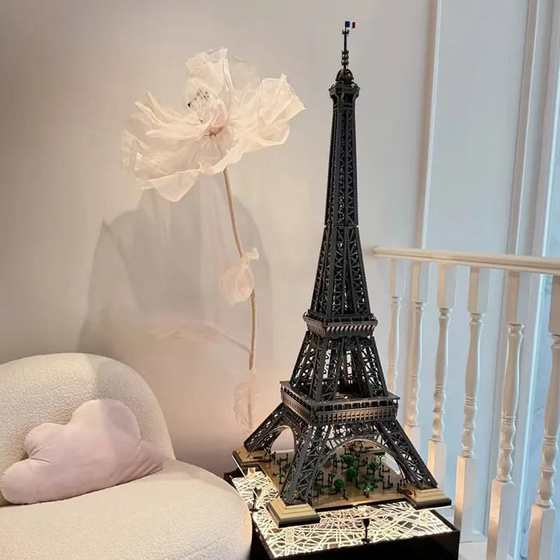 Série architecturale constructible tour Eiffel modèle blocs de construction 1,5 mètre grand style architectural adulte ensemble jouets anniversaire gi