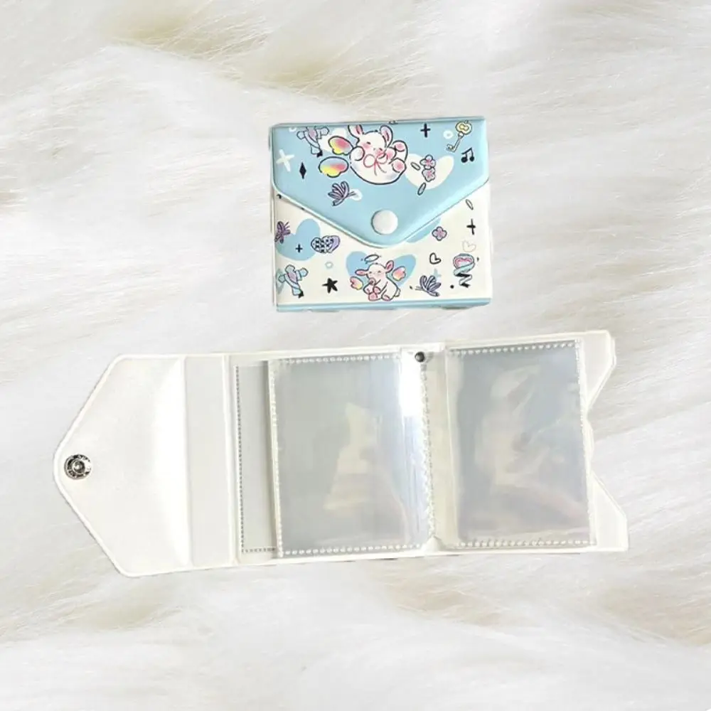 One Grid Angel Lamb Photo Album Double-sided with Snap Buttons Star Binder Album Cute 3 Inch Cards Collections Book Kids Girls