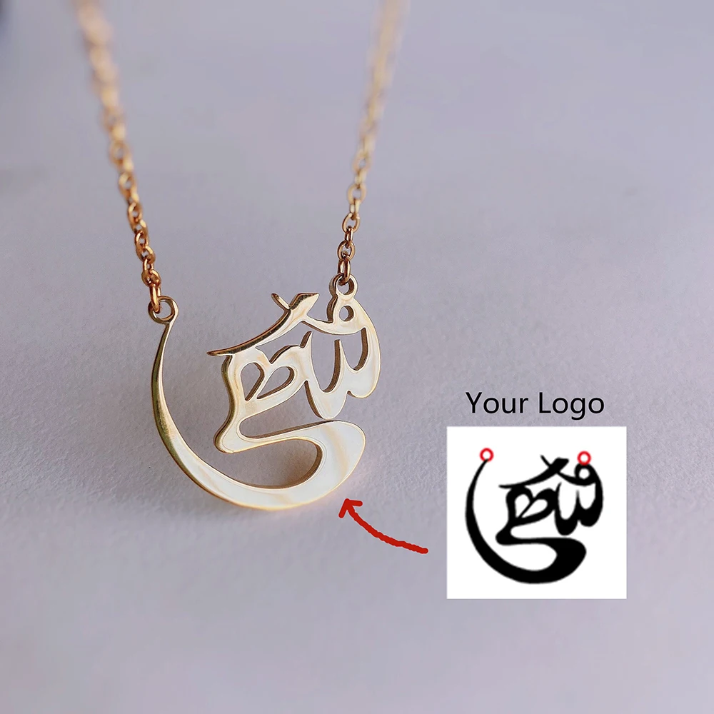 

Luxury gold-plated custom name necklace with birthstone, personalized handwritten name pendant, elegant minimalist women's jewel