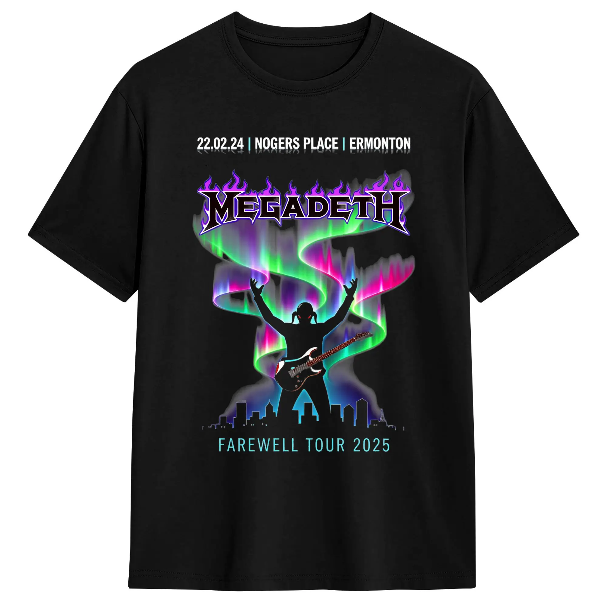Rock Band Megadeths World Tour 2026 T Shirt Summer Novelty T Shirts Male Cotton O-Neck Plus Size 5XL Clothing Y2K Funny Tshirt