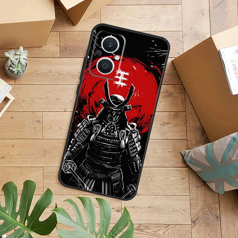 Funda de teléfono samurái japonés de Anime para OPPO Reno 14 12 11 13 F 10 Pro 8T 8 Lite OPPO Find X9 X8 X6 X5 Pro contraportada