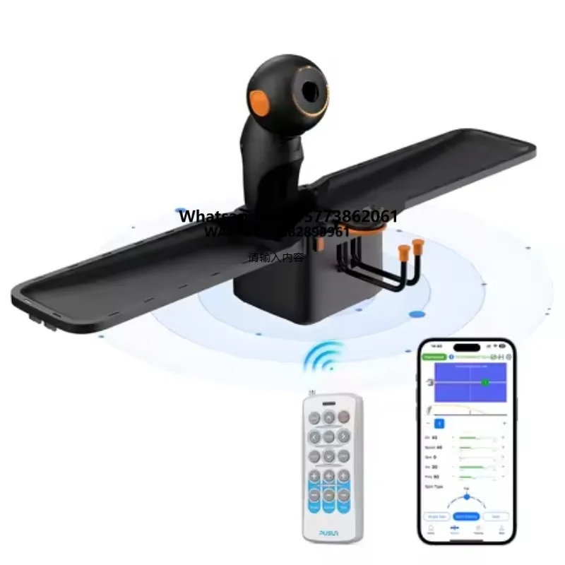 

Upgrade Version Automatic PUSUN DORA PRO Table Tennis Launching Machine Black Orange Pingpong Robot Machine with Smart APP