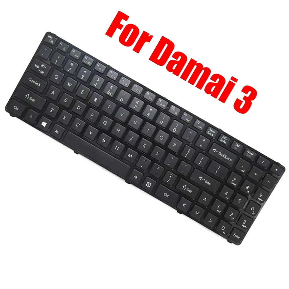 

English US For MaiBenBen For Damai 3 Laptop Keyboard Black With Frame New