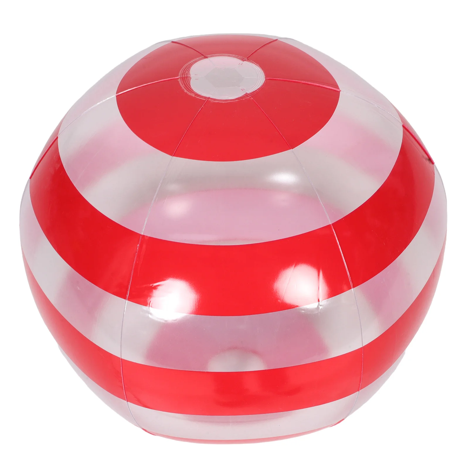 كرة شاطئ شفافة قابلة للنفخ، زينة حفلات حمام السباحة الصيفية، كرة حفلات الشاطئ الممتعة للعائلة في الهواء الطلق #3