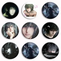 Game Final Fantasy Noctis Coquette Anime Soft Button Pin Game Character Fan Art Brooch Badge Bag Decor Fans Collect Friends Gift
