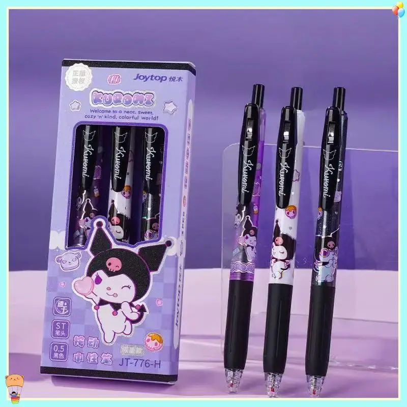 6 Pieces/Set Hello Kitty Melody High-Quality Gel Pen cartoon Series Black 0.5mm Student/Office Daily Stationery Birthday Gift