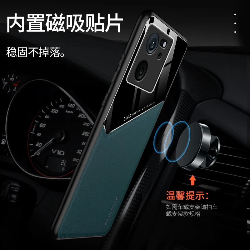 

For Xiaomi 13T 5G Case Luxury Leather Magnetic Car Holder Phone Case For Xiomi Mi 13T 13 T Xiaomi13T T13 Pro Back Cover