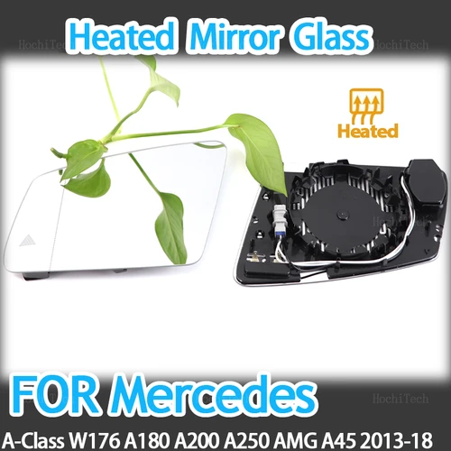 Imagen 1 del producto Placa retrovisora de cristal para espejo retrovisor calefactable lateral izquierdo y derecho para mercedes-benz Clase A Clase A W176 A180 A200 A250 AMG A45 13-18