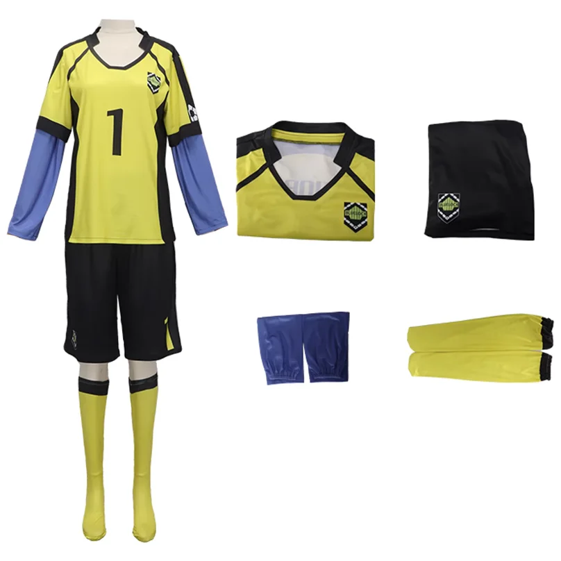 Anime Blue Cosplay Isagi Yoichi Cosplay Costume Football Jersey Chigiri Hyoma S… - Image 6