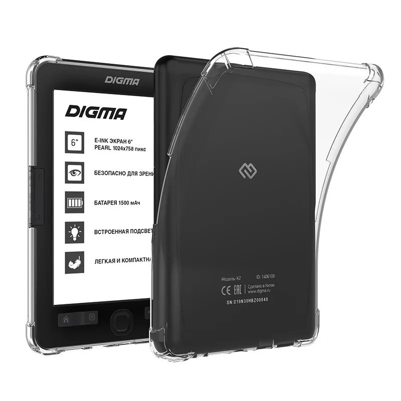Transparent Case For Digma K1 6 inch 2026 Protective Case Digma K2 6