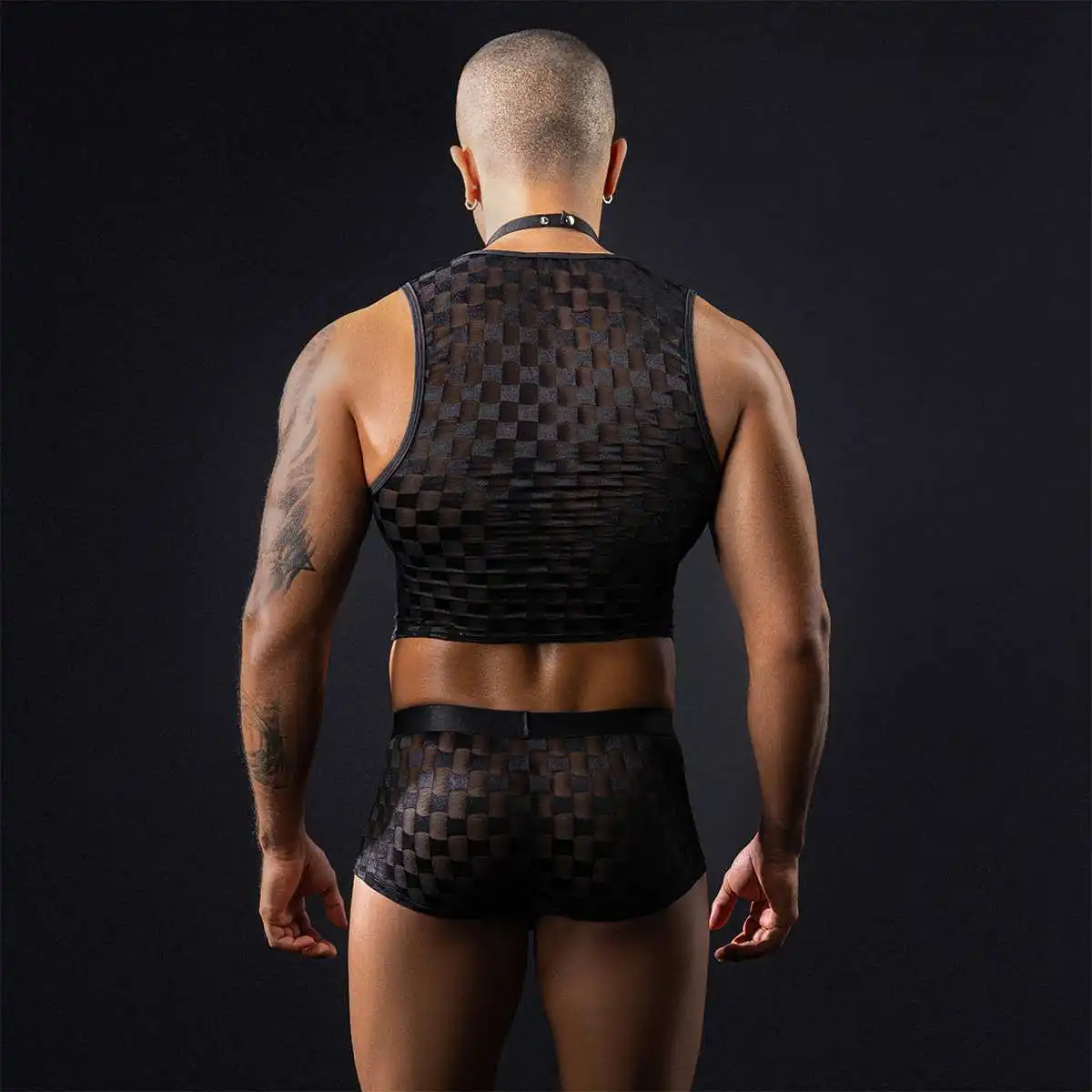 Costume de femme de chambre sexy deux pièces pour hommes, lingerie masculine, sous-vêtements, hormone de boîte de nuit, olympiques de jeu de rôle, tenues gencichaudes, vente en gros