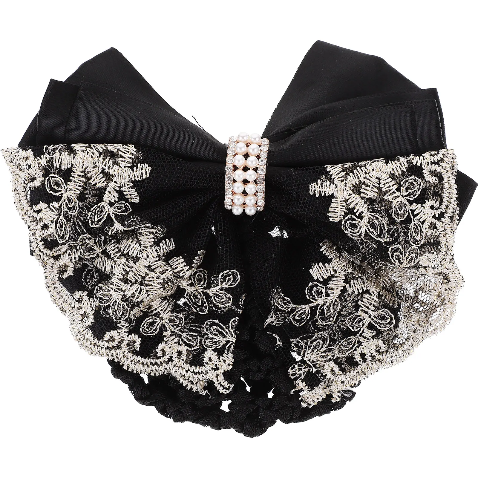 

2pcs Black Gauze Hairnet Clip Updo Accessories Women Hairnets For Women Cover Bun Holder Ballet Hair Net Hair Bun Accessories