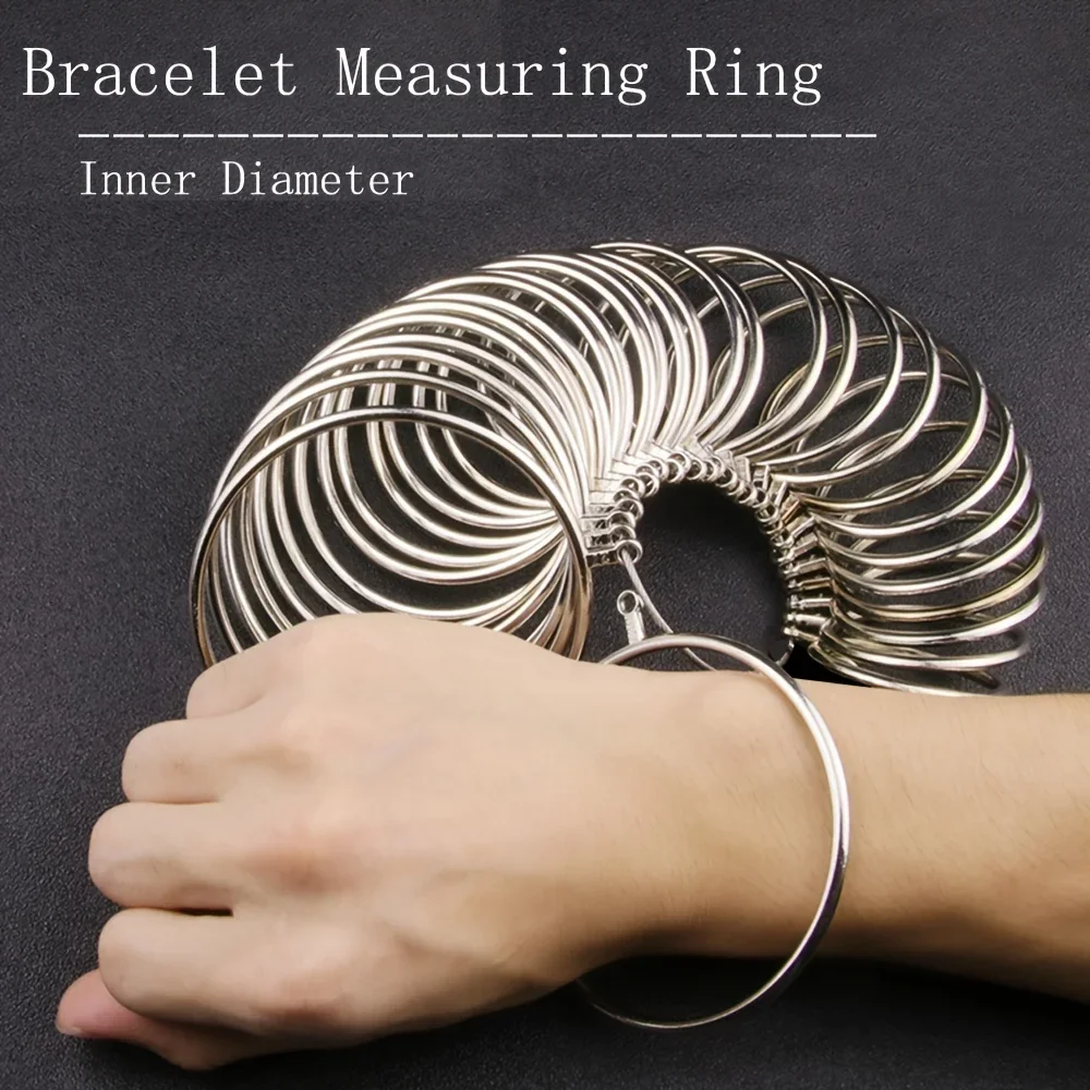 

Professional Metal Bangle Sizer Bracelet Accurate Wrist Measuring Tool for Jewelers US Sizes 1-27 Durable and Convenient