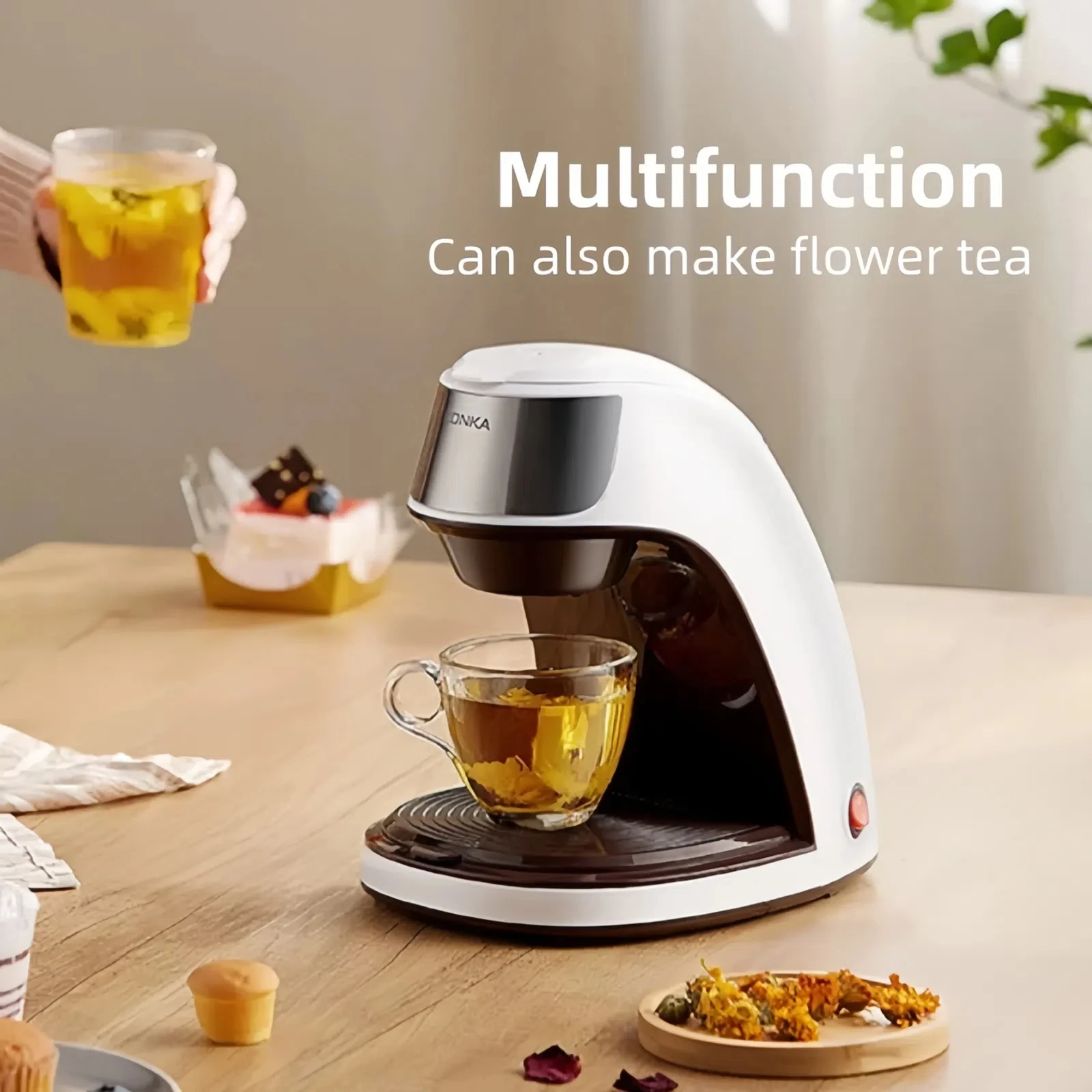 KONKA KCF-CS2 Filterkaffeemaschine für 10 Tassen – kompakt, effizient, mit automatischer Abschaltung, wiederverwendbarem Filter, schnelles Brauen – perfekt für das Heimbüro