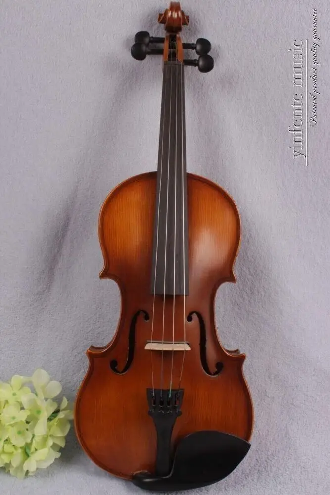 

4 String Left Hand Electric Violin Acoustic 4/4 Full Size Spruce Top Maple Wood Back Ebony Accessories with Free Hard Case